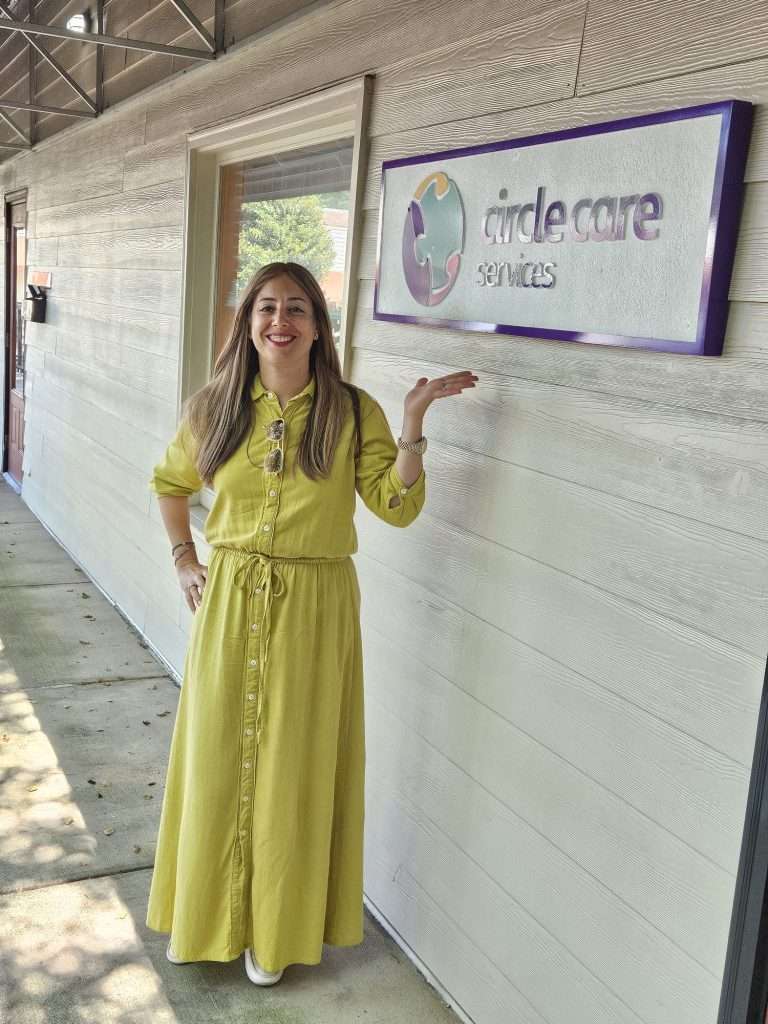 Photo of Leah Gross, founder of Circle Care at the GA clinic. 